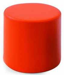 taburete bajo rojo